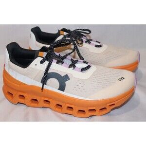 ON CLOUD WOMEN'S CLOUDMONSTER ATHLETIC RUNNING SHOES FLAME TUMERIC NWOB SZ 9